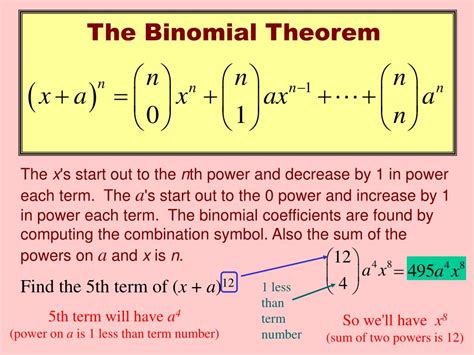 Ppt The Binomial Theorem Powerpoint Presentation Free Download Id ...