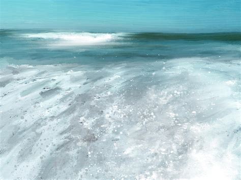 Tide- Coastal Art by Linda Woods Mixed Media by Linda Woods - Fine Art ...