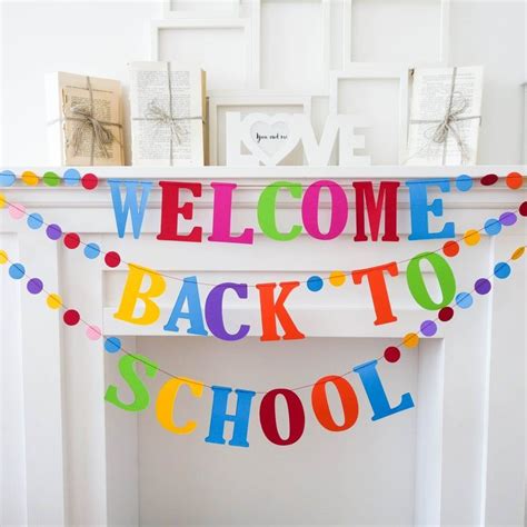 Welcome Back to School Banner, Back to School Decorations, Classroom ...