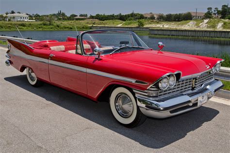 1959 Plymouth Sport Fury Convertible Classic Red USA Retro Old USA ...