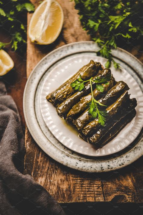 Turkish traditional Dolma with rice | Food Images ~ Creative Market