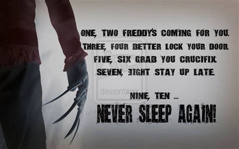 Freddy | Horror movie quotes, Horror quotes, Freddy krueger