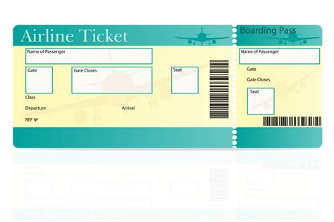 airplane ticket invitations template airplane party - plane ticket ...