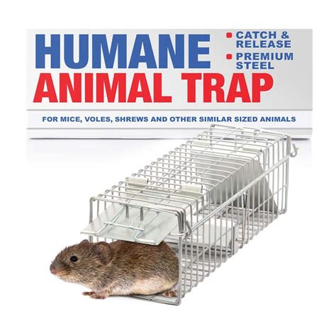 LifeSupplyUSA Outdoor Rodent Control Animal Trap for Mice, Voles ...