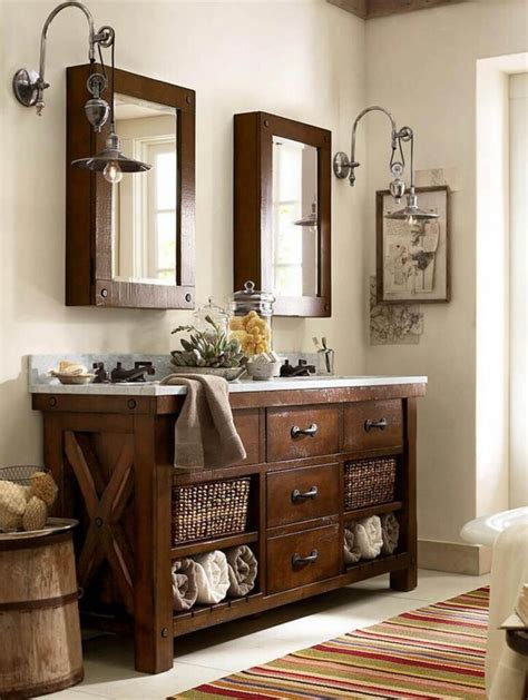 35 Best Rustic Bathroom Vanity Ideas and Designs for 2023