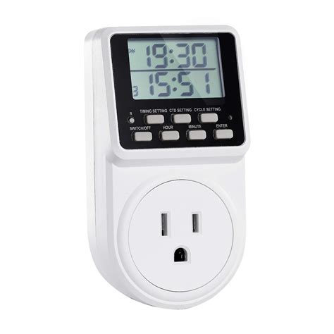 Buy Techbee Digital Infinite Repeat Cycle Intermittent Timer Plug for ...