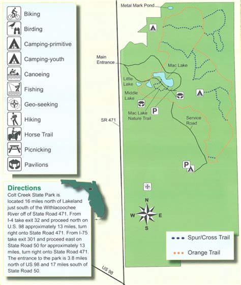 Colt State Park Map