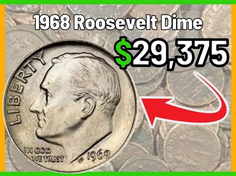 1968 Roosevelt Dime Value And Price Chart