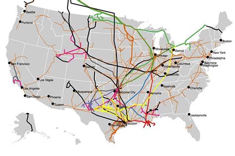 Crude Oil Pipelines | Map geo, Us map, Map