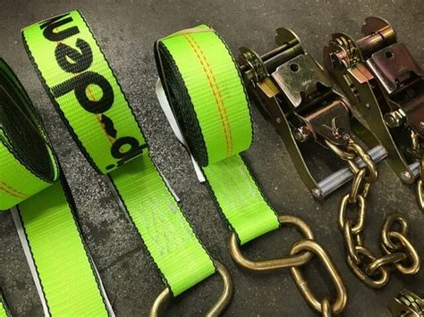 8-Point Tie Down Kit - 18' HI-VIZ Green Straps – Baremotion