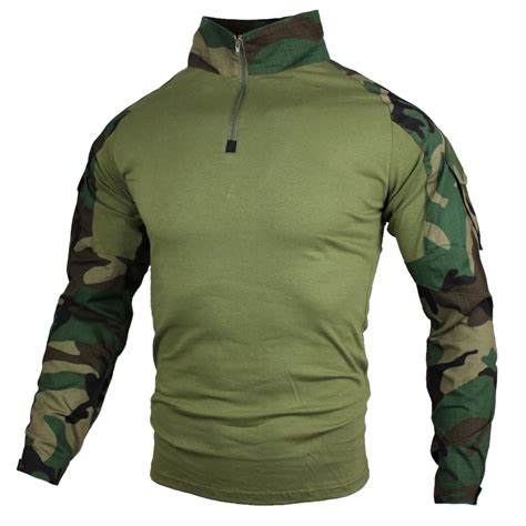 Men Tactical Shirts Long Sleeve Military Army T Shirt Male Combat T ...