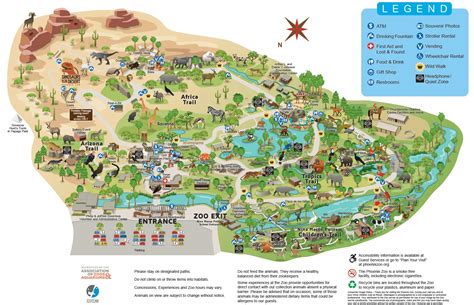 Zoo Map - Phoenix Zoo