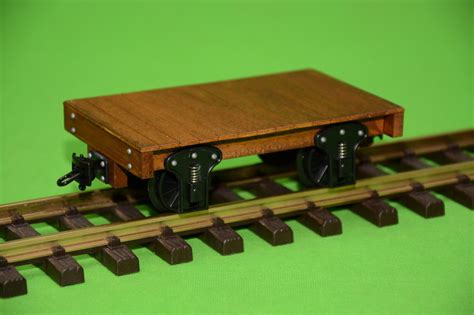 My Miniature Worlds: Handcrafted G-Scale flat car from Ebay and making ...