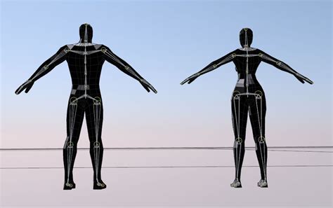 Low Poly Rigged Male And Female 3D Model $9 - .3ds .c4d .fbx .obj - Free3D