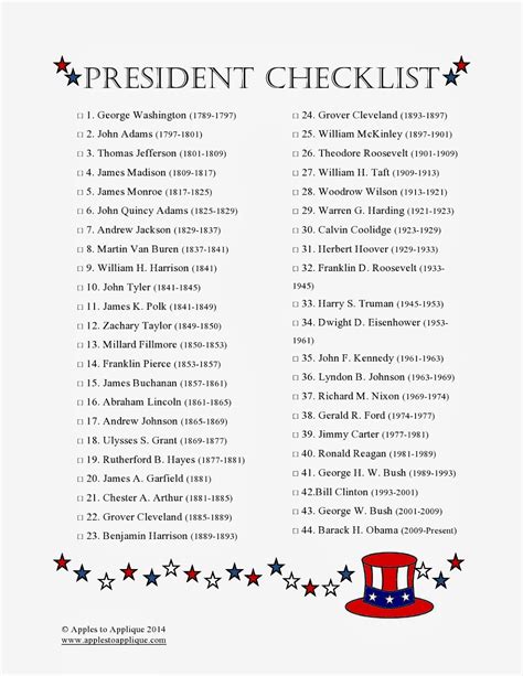 Printable President Worksheets