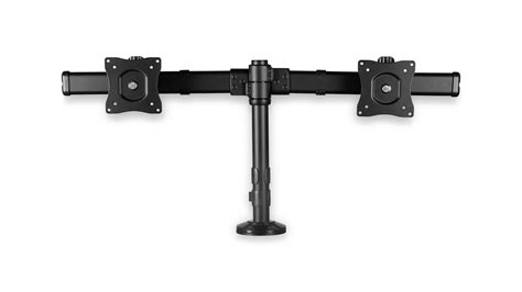 Desk-mount Dual-Monitor Arm - Cross Bar - Grommet/Desk Clamp Mount ...