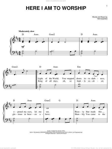 Free Printable Piano Sheet Music Christian Songs - Free Templates Printable