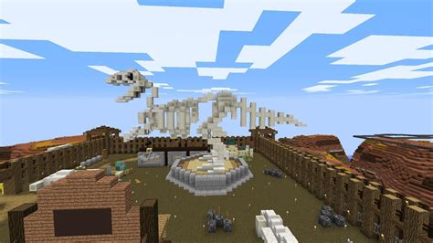 I built this dinosaur skeleton using the new … - Minecraft