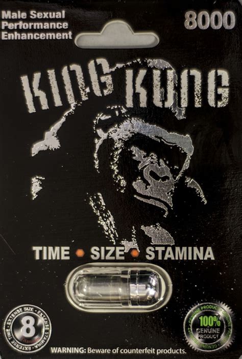 King Kung 8000 Male Sexual Performance Enhancement Pill-Silver