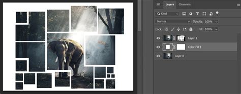 Create a square photo effect in Photoshop - Edit with Kim