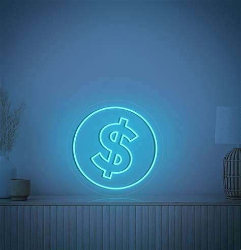 Neon Dollar Sign | NeonChamp