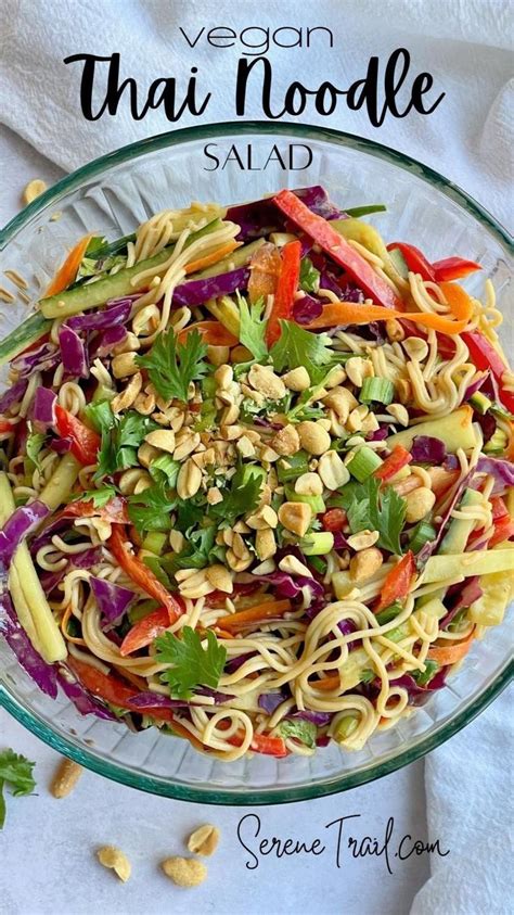 Vegan Thai Noodle Salad | Thai noodle salad, Vegan recipes healthy ...