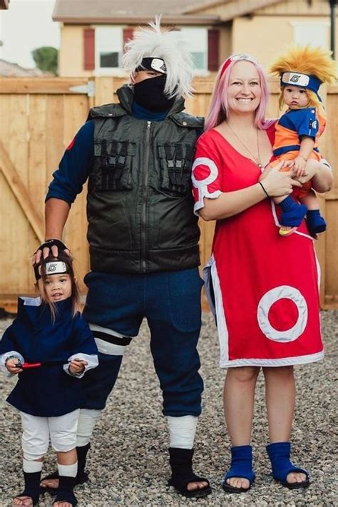 Awesome Naruto family! | Naruto halloween costumes, Naruto cosplay ...