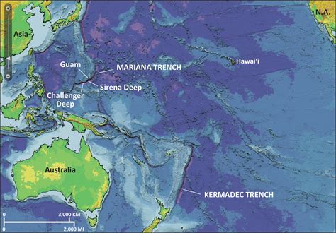 Mariana Trench Map