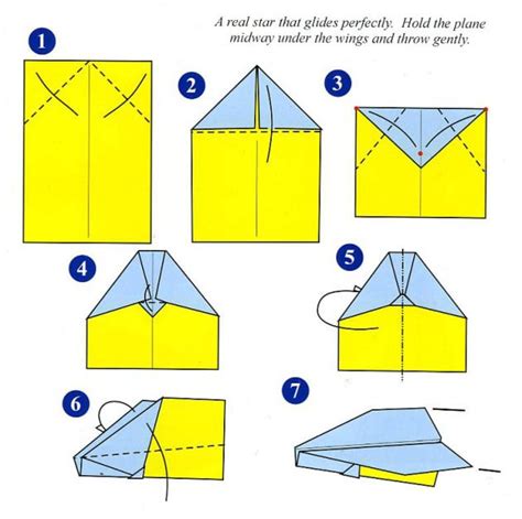 7-3-PlaneInstructions | Vliegtuig knutselen, Papieren vliegtuigjes ...