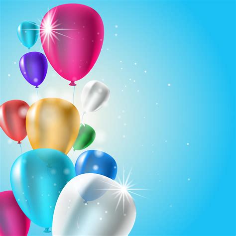 Birthday balloons background - Download Free Vectors, Clipart Graphics ...