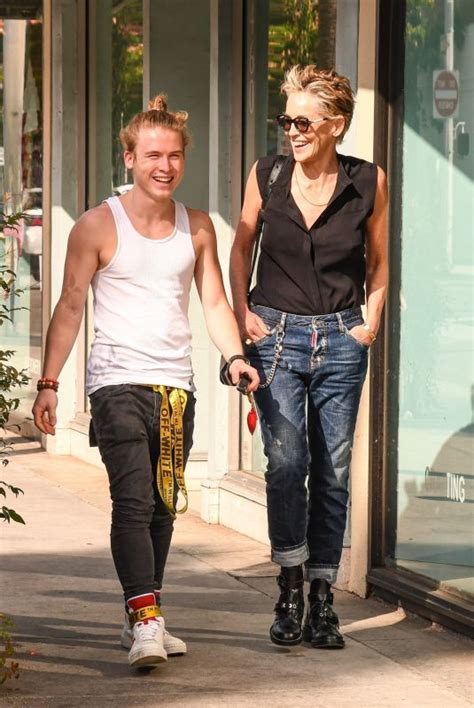 SHARON STONE Out with Her Son Roan in Beverly Hills 07/08/2021 – HawtCelebs