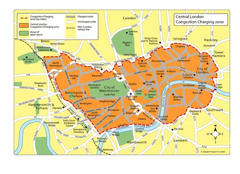 Map London Congestion Charge Zone - Map Of Counties Around London