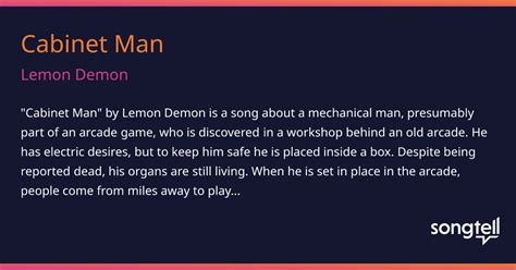 Meaning of Cabinet Man by Lemon Demon