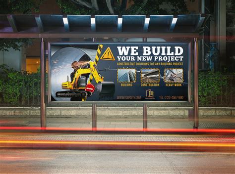 01 Construction Business Billboard Template by OWPictures on Dribbble