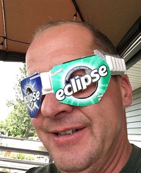 Homemade glasses for the Solar Eclipse