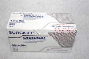 N: DRESSING SURGICEL 4X8IN ABSORBABLE HEMOSTAT STERILE - 240242