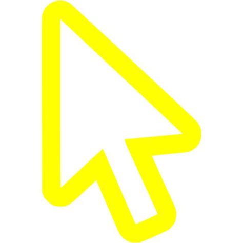 Yellow cursor icon - Free yellow cursor icons