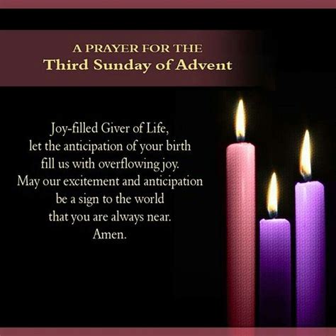 Pin on Season of Faith | Third sunday of advent, Advent candles, Advent ...