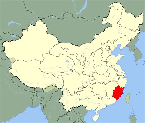 China Fujian Location Map • Mapsof.net