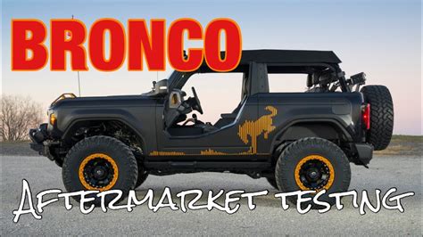 Ford Bronco accessories being tested in Michigan - YouTube