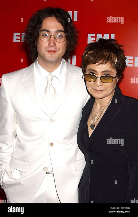 YOKO ONO & SEAN LENNON ATTEND THE EMI POST GRAMMY PARTY IN LOS ANGELES ...