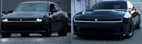 2025 Dodge Charger Pre-production Teaser Vs Concept Side-by-Side ...