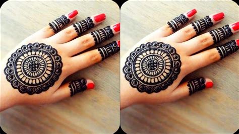 Latest Mandala Flower Mehndi Design for Back hand | Mandala back hand ...