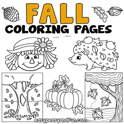 Easy Fall Coloring Pages To Print