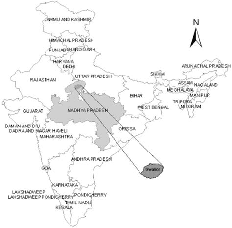 Gwalior In India Map - Map With Cities