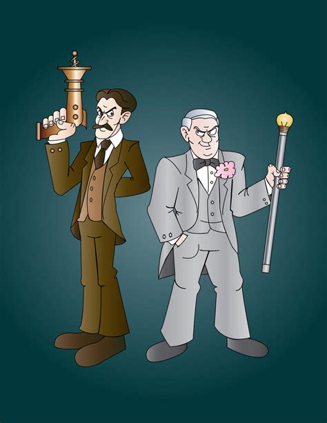 Tesla vs. Edison by Gpapanto on DeviantArt