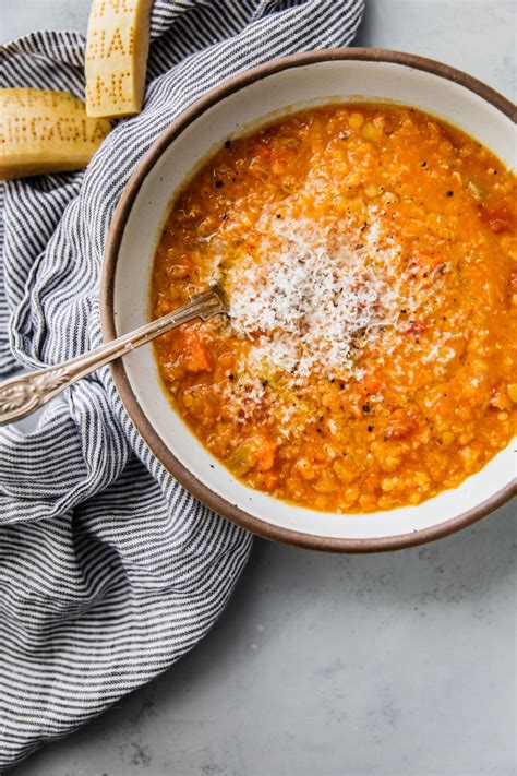 Hearty Red Lentil Soup (How to Cook Red Split Lentils) - A Beautiful Plate