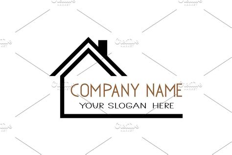 House icon Vector simple flat logo | Logo design inspiration branding ...