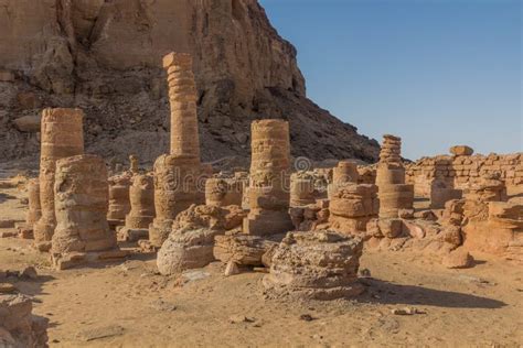 Temple of Amun at Jebel Barkal Near Karima, Sud Stock Image - Image of ...