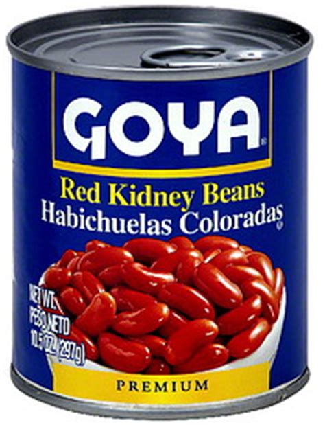 Goya Red Kidney Beans 10.5 oz Nutrition Information | ShopWell